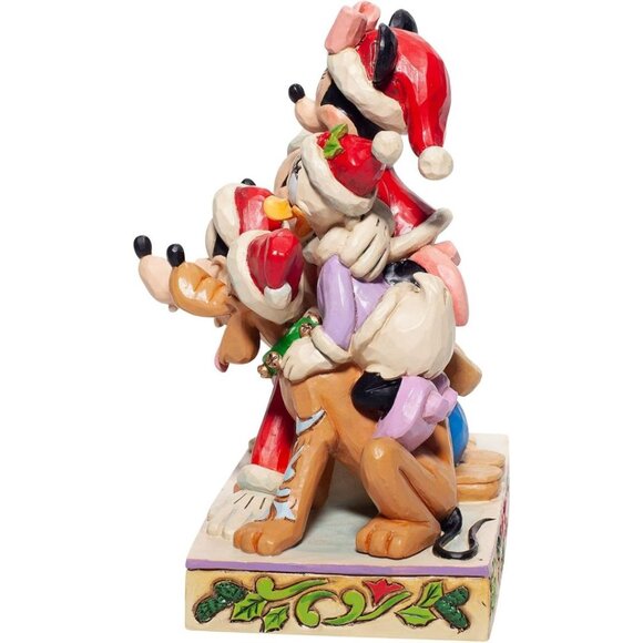 Enesco Jim Shore Disney Traditions Christmas Mickey Mouse and Friends Figurine - Picture 6 of 10